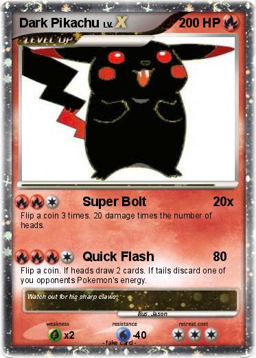 Pokemon Dark Pikachu