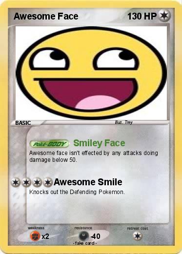 Pokemon Awesome Face