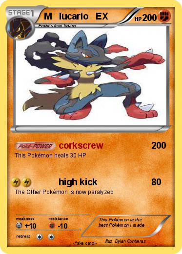 Pokemon M   lucario   EX