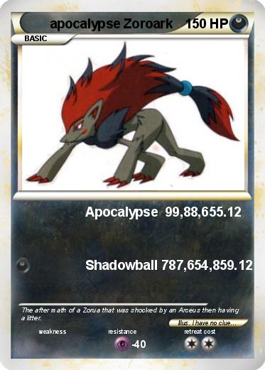 Pokemon apocalypse Zoroark