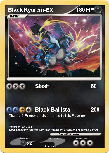 Pokemon Black Kyurem-EX