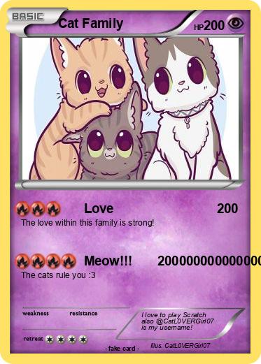 Pokemon Cat Family