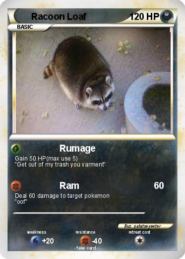 Pokemon Racoon Loaf