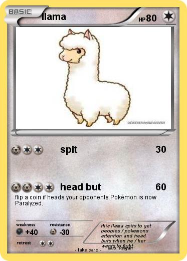 Pokemon llama