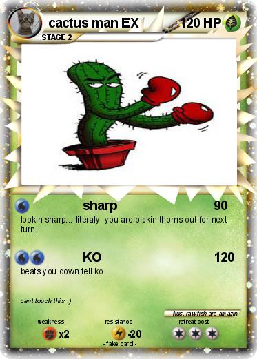 Pokemon cactus man EX