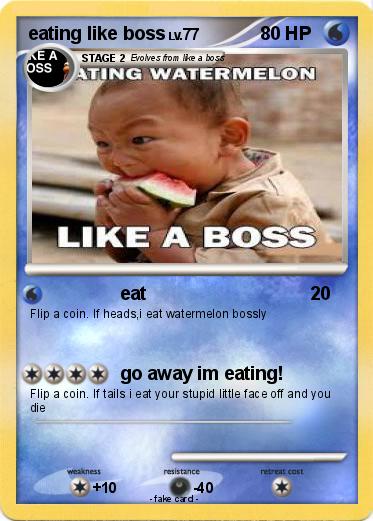 Pokemon eating like boss
