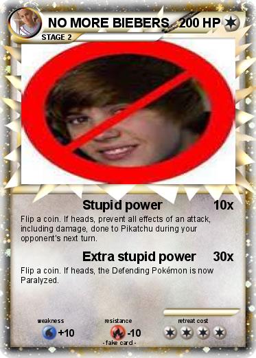 Pokemon NO MORE BIEBERS