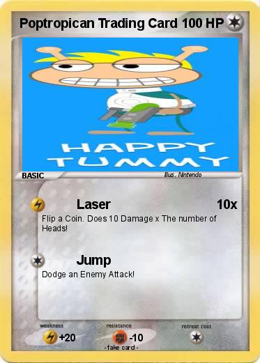 Pokemon Poptropican Trading Card