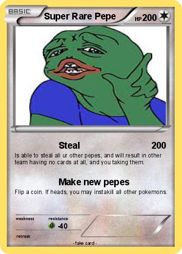 Pokemon Super Rare Pepe