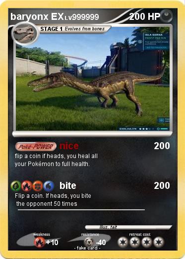 Pokemon baryonx EX