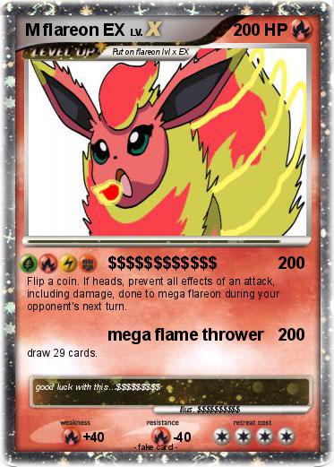 Pokemon M flareon EX