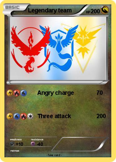 Pokemon Legendary team