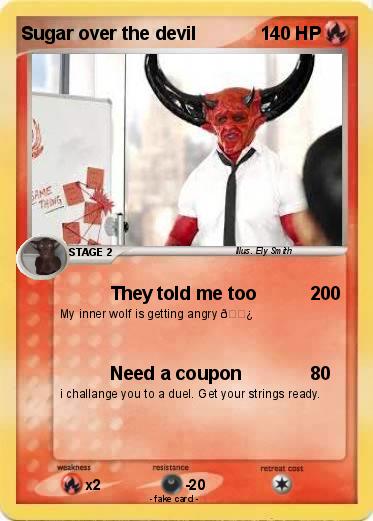 Pokemon Sugar over the devil