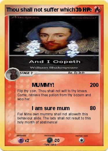 Pokemon Thou shall not suffer which to live