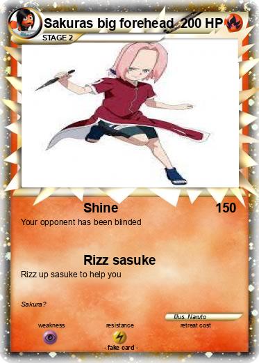 Pokemon Sakuras big forehead