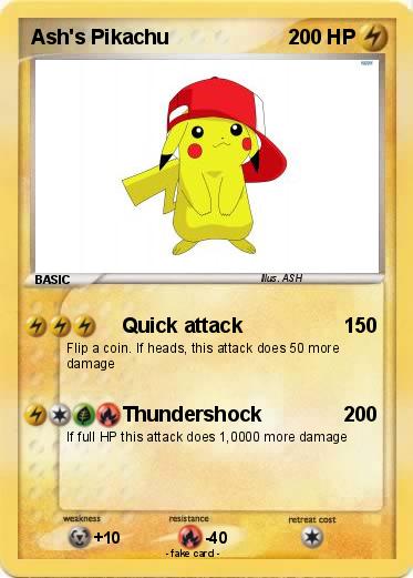 Pokemon Ash's Pikachu