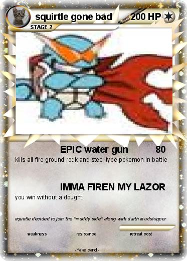 Pokemon squirtle gone bad