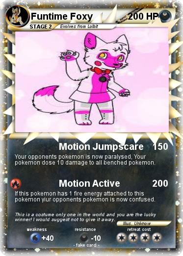 Pokemon Funtime Foxy Pokemon Funtime Foxy