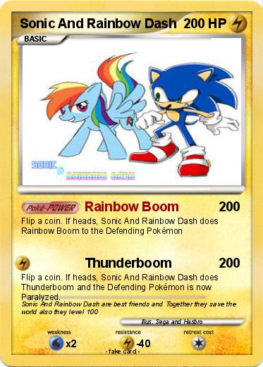 Pokemon Sonic And Rainbow Dash