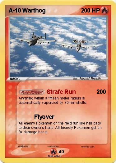 Pokemon A-10 Warthog