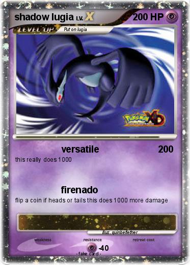 Pokemon shadow lugia