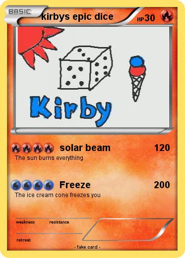 Pokemon kirbys epic dice
