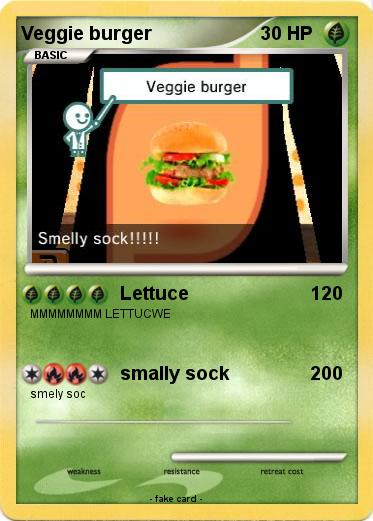 Pokemon Veggie burger