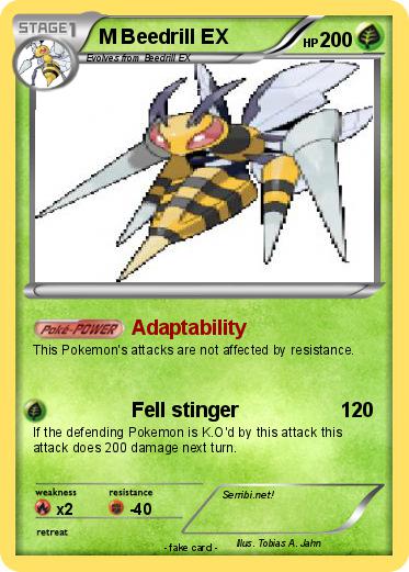 Pokemon M Beedrill EX
