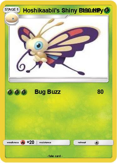 Pokemon Hoshikaabii's Shiny Beautifly