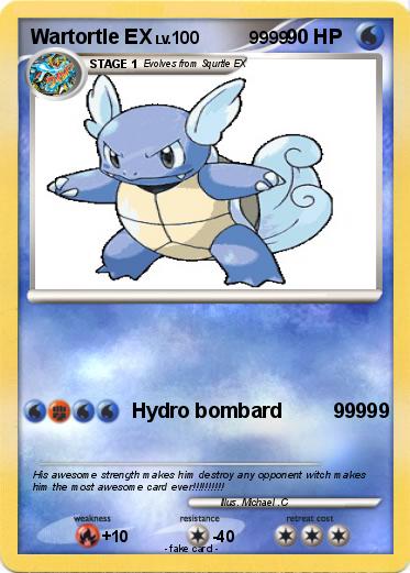 Pokemon Wartortle EX