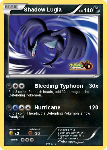 Pokemon Shadow Lugia