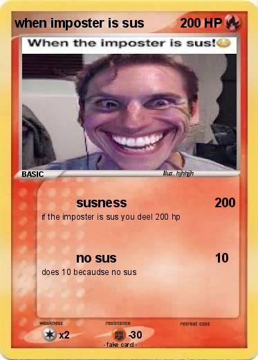 Pokemon when imposter is sus