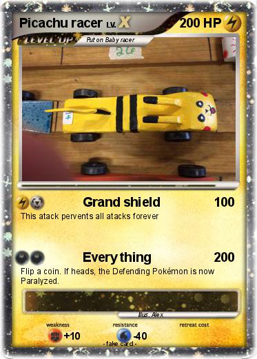 Pokemon Picachu racer