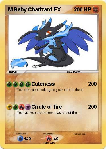 Pokemon M Baby Charizard EX