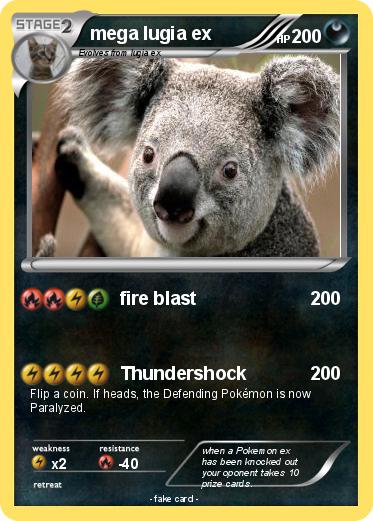 Pokemon mega lugia ex