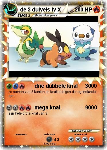 Pokemon de 3 duivels lv X