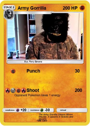 Pokemon Army Gorrilla