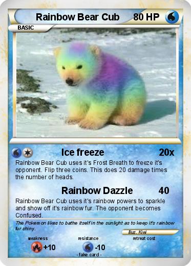 Pokemon Rainbow Bear Cub