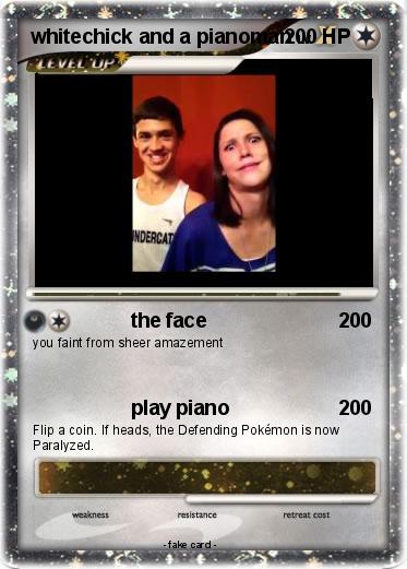 Pokemon whitechick and a pianoman