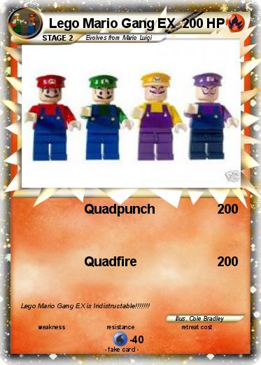 Pokemon Lego Mario Gang EX