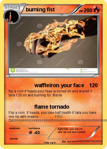 Pokemon burning fist
