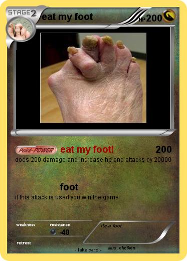 Pokemon eat my foot