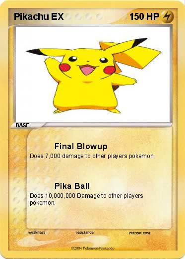 Pokemon Pikachu EX