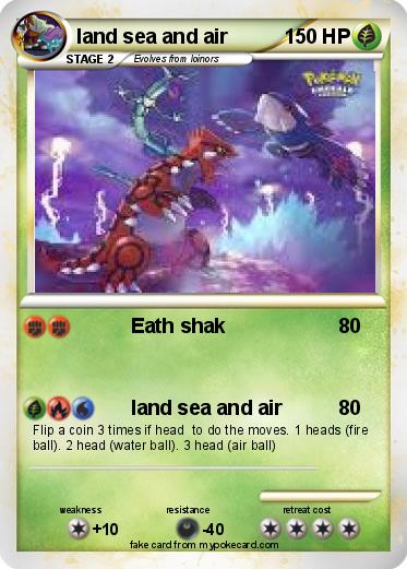 Pokemon land sea and air