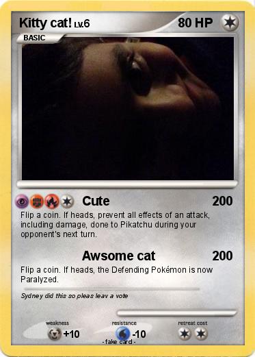 Pokemon Kitty cat!