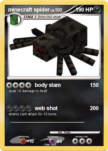 Pokemon minecraft spider