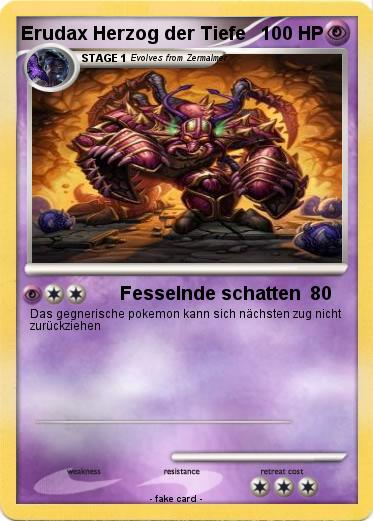 Pokemon Erudax Herzog der Tiefe