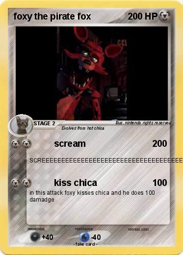 Pokemon foxy the pirate fox