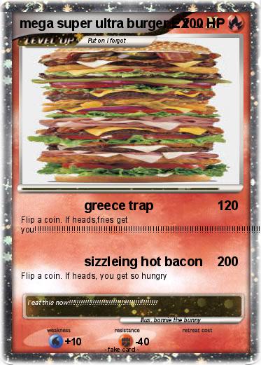 Pokemon mega super ultra burger EX
