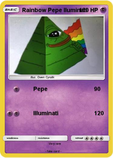 Pokemon Rainbow Pepe lluminati